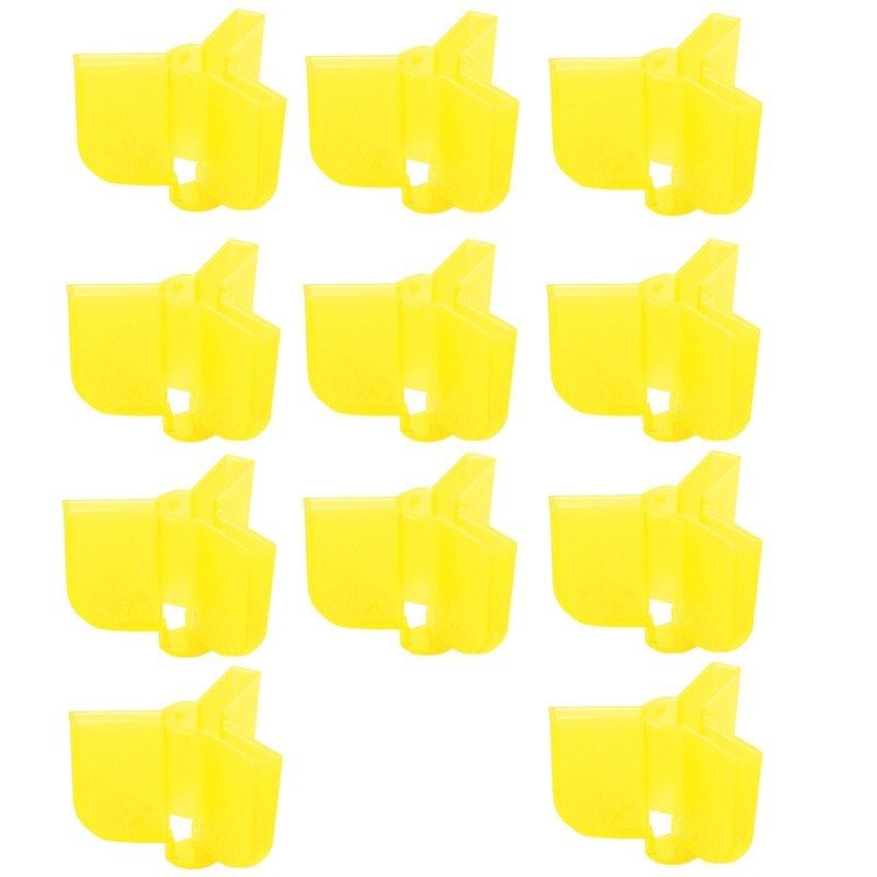 Owner 5112-140 Treble Hooks, 11-Pack, Large Yellow Safety Caps