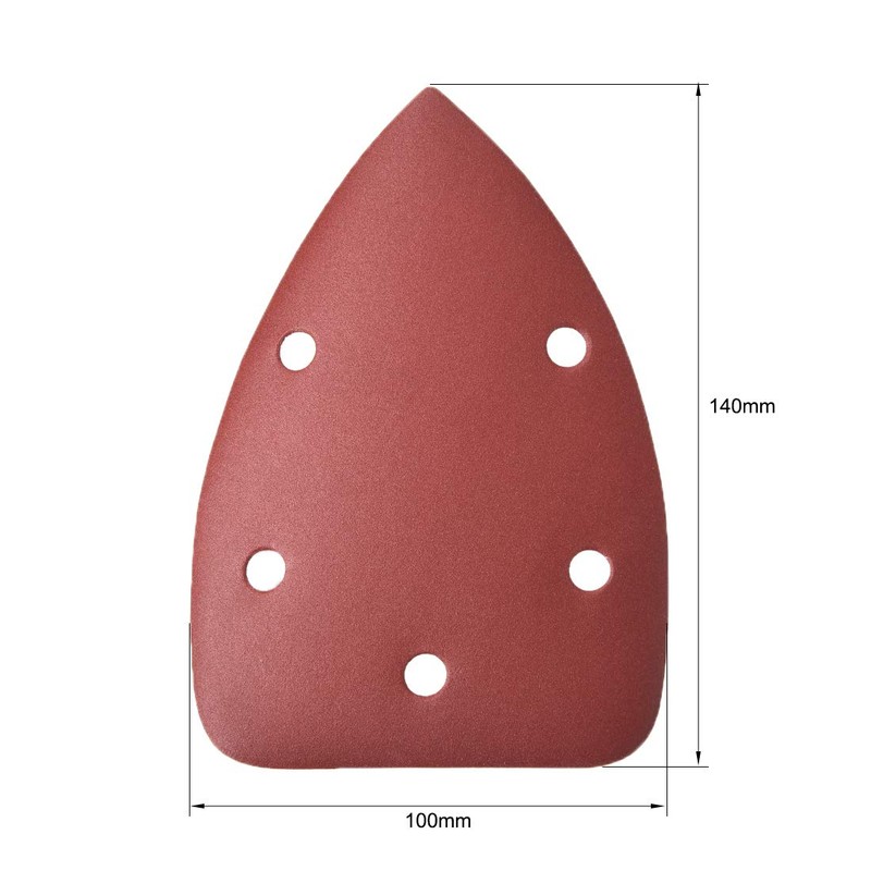 sourcing map Detail Sander Sandpaper, Triangular Sanding Paper, Hook and