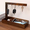 QingNian Wooden entryway Key Holder countertop Key Holder, Antique Decorative