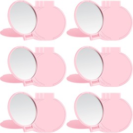 18 Pieces Compact Mirrors Gifts Bulk,Pink