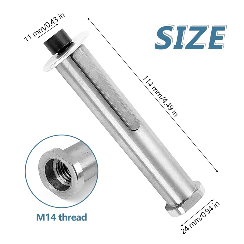 M14 Thread Satin Roller, Robust and Durable, Easy to Disassemble,