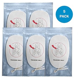 WNL Products WNL Products AED Trainer Pads - 5 Pack Replacement Practi-Trainer Electrode Pads XFTAP Compatible with WL120ES10 and WL220ES0 Practi-Trainers (Adult Pads)