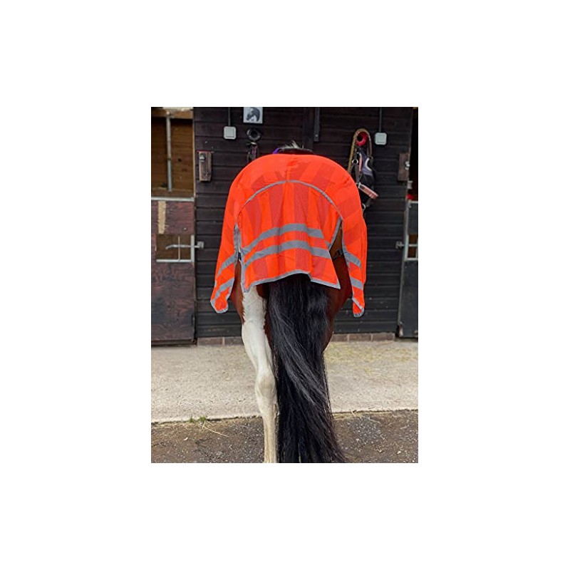 Equipride REFLEX HIND EXERCISE SHEET HI VIZ QUARTER SHEET SADDLE