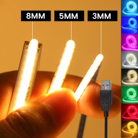 Toolzia Flexible COB LED Strip Light, High Brightness