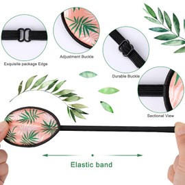 4 Pcs Eye Patch for Kids Adjustable Single Eye Patch with Elastic Strap for Girls Boys Women Soft Silky Eyepatch with Unicorn Skull Leaves Wave Pattern