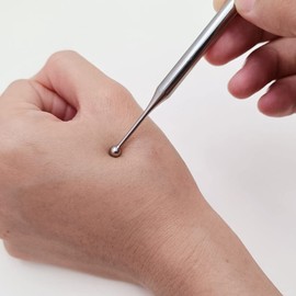 Healvian Stainless Steel Manual Ear Massage Pen Deep Tissue Massage Tool Facial Reflexology Tools Thai Massage Stick for Limbs Abdomen Shoulder Back Neck