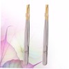 Mikinona Professional Eyebrow Tweezers Stainless Steel Clamps Flat Oblique Mouths