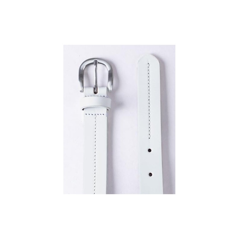 Kendal Leather Belt (White, XX-Large)