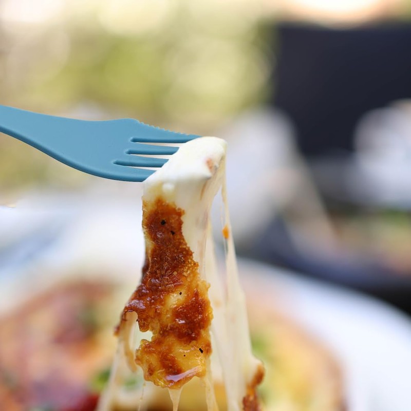 Utility Spork 3-in-1 Combo Spoon-Fork-Knife Camping Utensil (12 pack, Red)