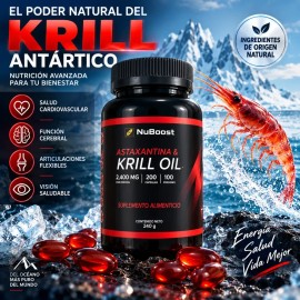 Krill Oil Astaxantina 100 Porciones Para Tu Cuidado Diario
