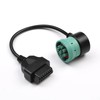 Moxikison Green J1939 Male to OBD2 Female Adapter Cable, 9
