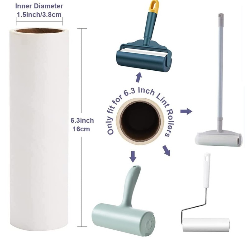 Tahbarshi Replacement Rollers Lint Roller, Extra Sticky Lint Roller Refill