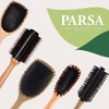 PARSA Beauty Professional Detangling Brush Made of FSC Certified Bamboo