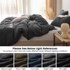 BISELINA 100% Cotton Duvet Cover Set Waffle Weave 3PCS (1