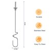 YUSWKO Handheld Rechargeable Milk Frother Hook Whisk Rods (2 Pcs)