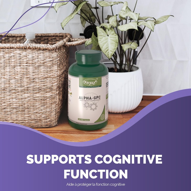VORST Alpha GPC 600mg 120 Vegan Capsules | Bioavailable Choline
