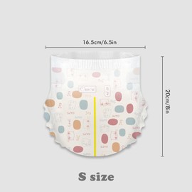 Minime Baby Diapers - Size 2 (9-18 lbs), Small, 100 Count, Premium Ultra Soft Disposable Baby Diapers, Hypoallergenic, Fragrance Free