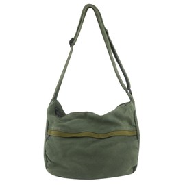 Canvas Casual Messenger Bag Hobo Crossbody Bag Canvas Shouder Tote Handbag for Women and Men, 565/L-Green
