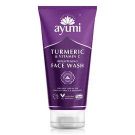 Ayumi Turmeric & Bergamot Face Wash. Vegan, Cruelty-Free, Dermatologically Tested, 1 x 150 ml