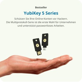 Yubico - YubiKey 5Ci - Multi-factor authentication (MFA) security key and passkey for iPhone/Android/PC, dual connectors for Lighting/USB-C, FIDO certified