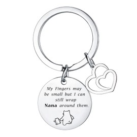 Hgreiwgk Grandma Keyring Grandma Gifts from Granddaughter Grandson Grandma Keychain Grandmother Gift Birthday Mother's Day Gifts for Grandma