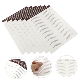 FOMIYES 3sets Long-lasting Eyebrow Stickers Natural Brow Effect Fake Eyebrows Cosmetics No Embroidery No Pain 6pcs*3