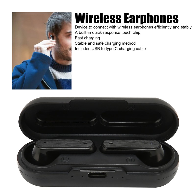 Bluetooth Earphones Wireless Type C Port Binaural Earbud Type Bluetooth