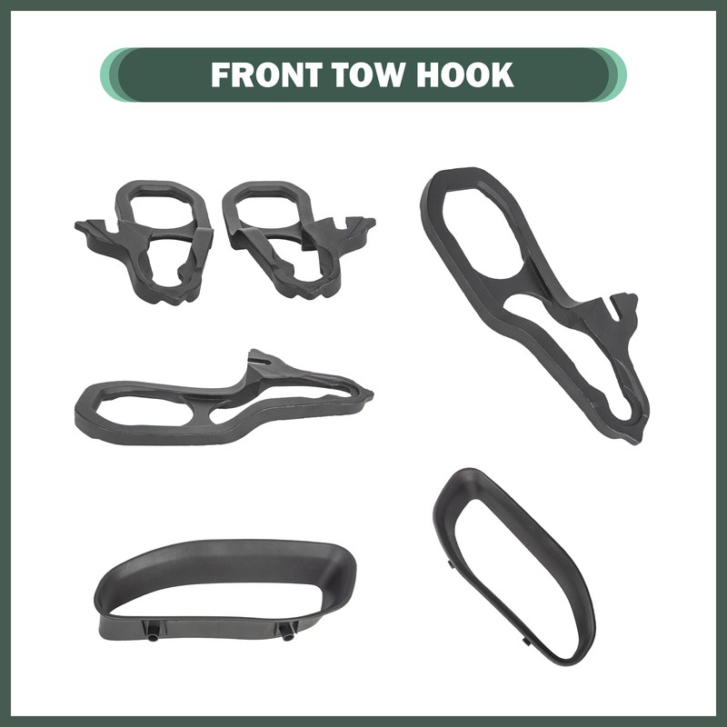 Heavy Duty Front Tow Hooks Fit for 2019-2024 Dodge Ram