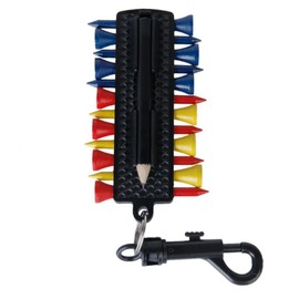 Rosenice Golf Tee Holder,12 Golf Tees,2 Golf Ball Markers,1 Divot Tool,1 Golf Pencil Set With Keychain