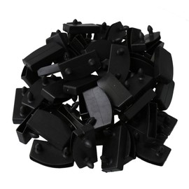 RDEXP 50Pcs Plastic Bed Slat Caps Holders Replacement for Holding and Securing Wooden Slats Bed Base Black