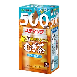 Itoen Health Mineral Mugicha Smooth Stick, 16.9 fl oz (500 ml), 0.1 oz (3.5 g) x 7 Bottles, Powder