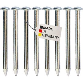 Aluminium nails with lens head, dimensions 4.5 x 80 mm, nails for nesting boxes and feeders, perfect for tree-friendly and harmless attachment, pack of 50