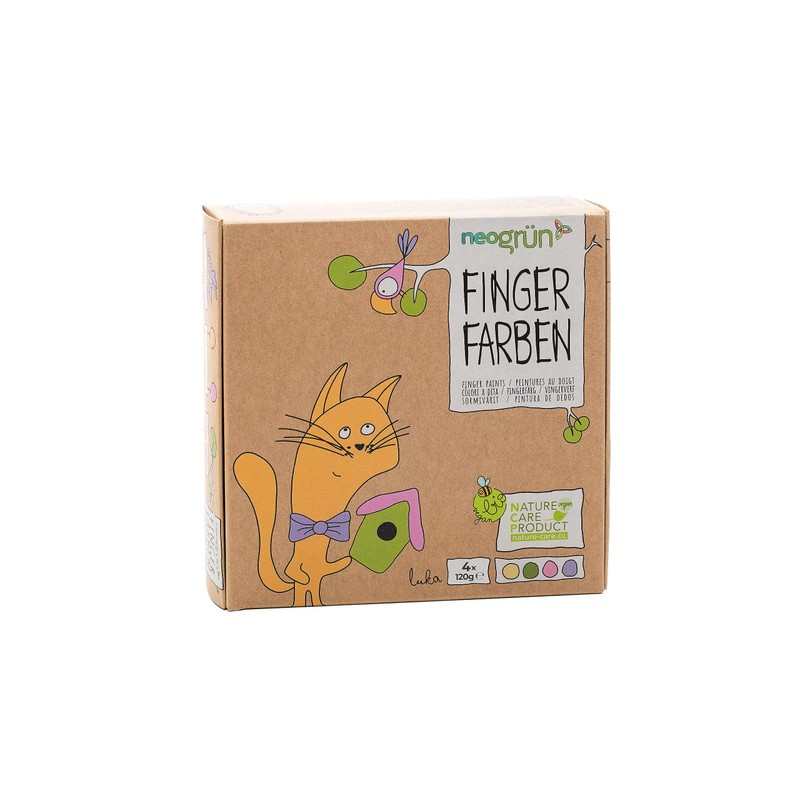 neogrün Luka 50101 Finger Paint Set of 4