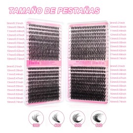 Kit De Extensión De Pestañas Diy Grupos Accesorios 800pcs