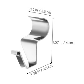 Hohopeti 12pcs Heavy Duty Stainless Steel Vinyl Siding Clips Easy Install Siding Hooks for Hanging Wreaths Lights Decorations and Plants and Seamless Wall