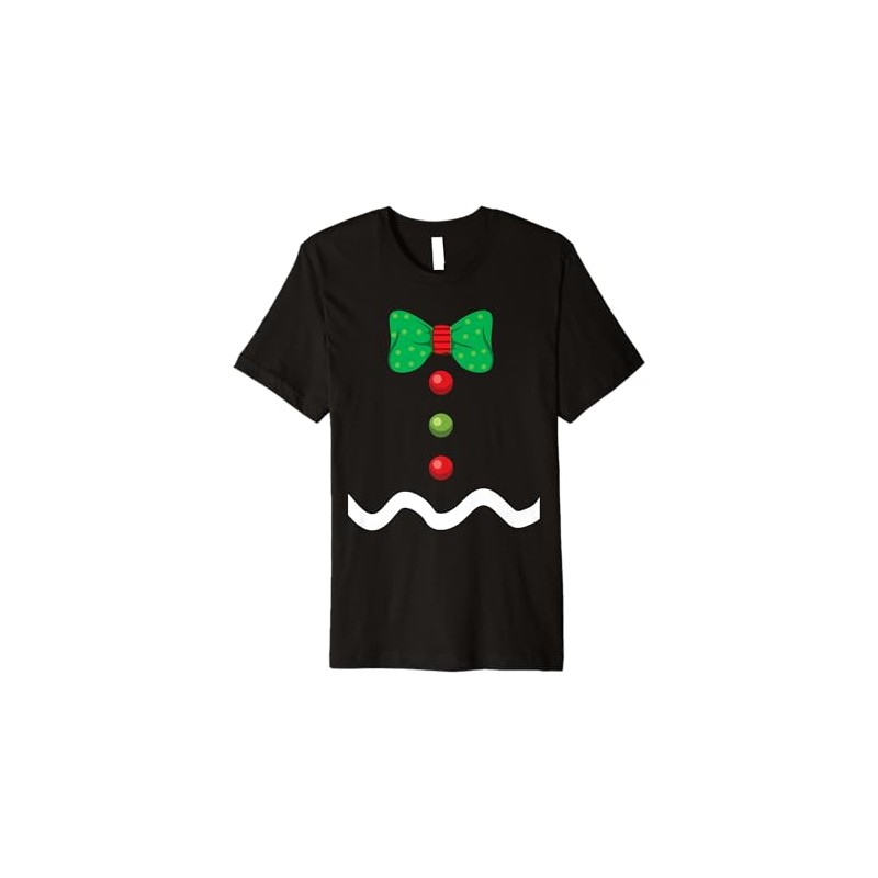 Gingerbread Man Christmas Holiday Costume Premium T-Shirt
