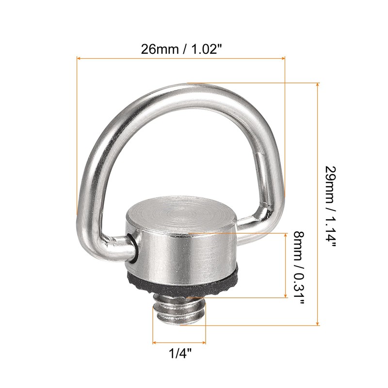 sourcing map Camera Clip 1/4 Inch Plug 1.02 Inch Wide