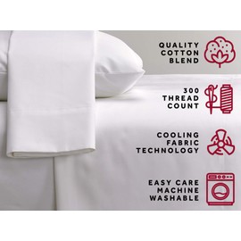 Marriott Signature Pillowcases - Soft, Breathable Cotton Blend Pillowcases - Set of 2 - Queen