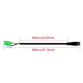 Keenso Male Connector Motor Conversion Cable, 9 Pin Extension Cable for 250W, 350W, 500W Motors