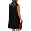 ANFTFH Women's Solid V Neck Summer Dresses 2024 Trendy Shirt