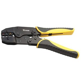 Titan 11477 Ratcheting Wire Terminal Crimper Tool for Insulated Terminals (Three Pack)