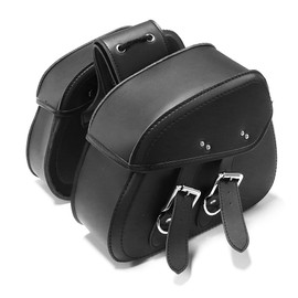 MZS Motorcycle Saddle Bags, 16L Waterproof Throw Over Saddlebags Storage Motorbike Side Bag Accessories Compatible with Sportster Softail Dyna V-star Shadow Rebel Boulevard Vulcan Eliminator Fury