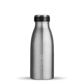 720°DGREE “milkyBottle” Stainless Steel Drinking Bottle and Small Thermos Flask, BPA-Free, Leak-Proof, Great for Children Carbonated Drinks, Sports, School, Fitness – 350 ml