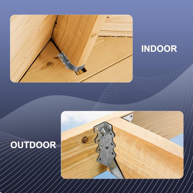 Joist Hangers 2x6 for Wood 20 Gauge Galvanized Face Mount