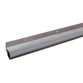 M-D Building Products 05546 36 in. Silver Aluminum and Vinyl Drip Cap Screw-on Door Sweep