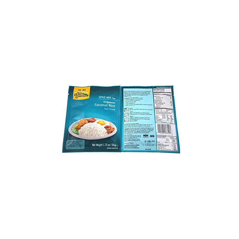 Asian Home Gourmet: Singapore Coconut Rice (Pack of 12)
