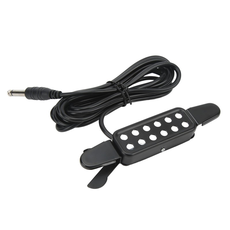 Acoustic Guitar Electric Transducer Soundhole Pickup Preamplifier Punching Free Accessories