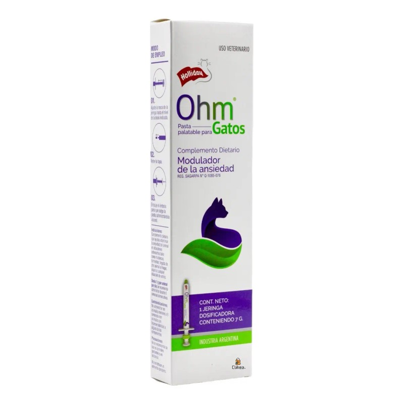 Holliday Ohm Modulador Ansiedad Gatos Pasta Palat