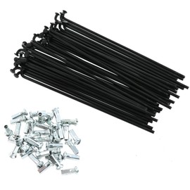 Meuey Lyot 36 Pieces 12G Bike Spokes 5 Inch with 12 mm Nipples for E-Bikes