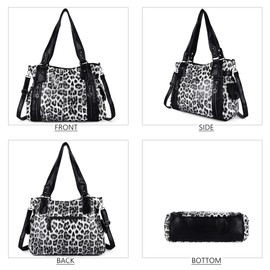 Angel Kiss Handbags for Womens Top-Handle Hobo Purse Roomy Casual Shoulder Bags PU Tote Satchel Purse for Womens 1black-black X-Large